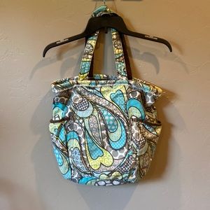 COPY - Thirty-one Paisley and polkadot bag.